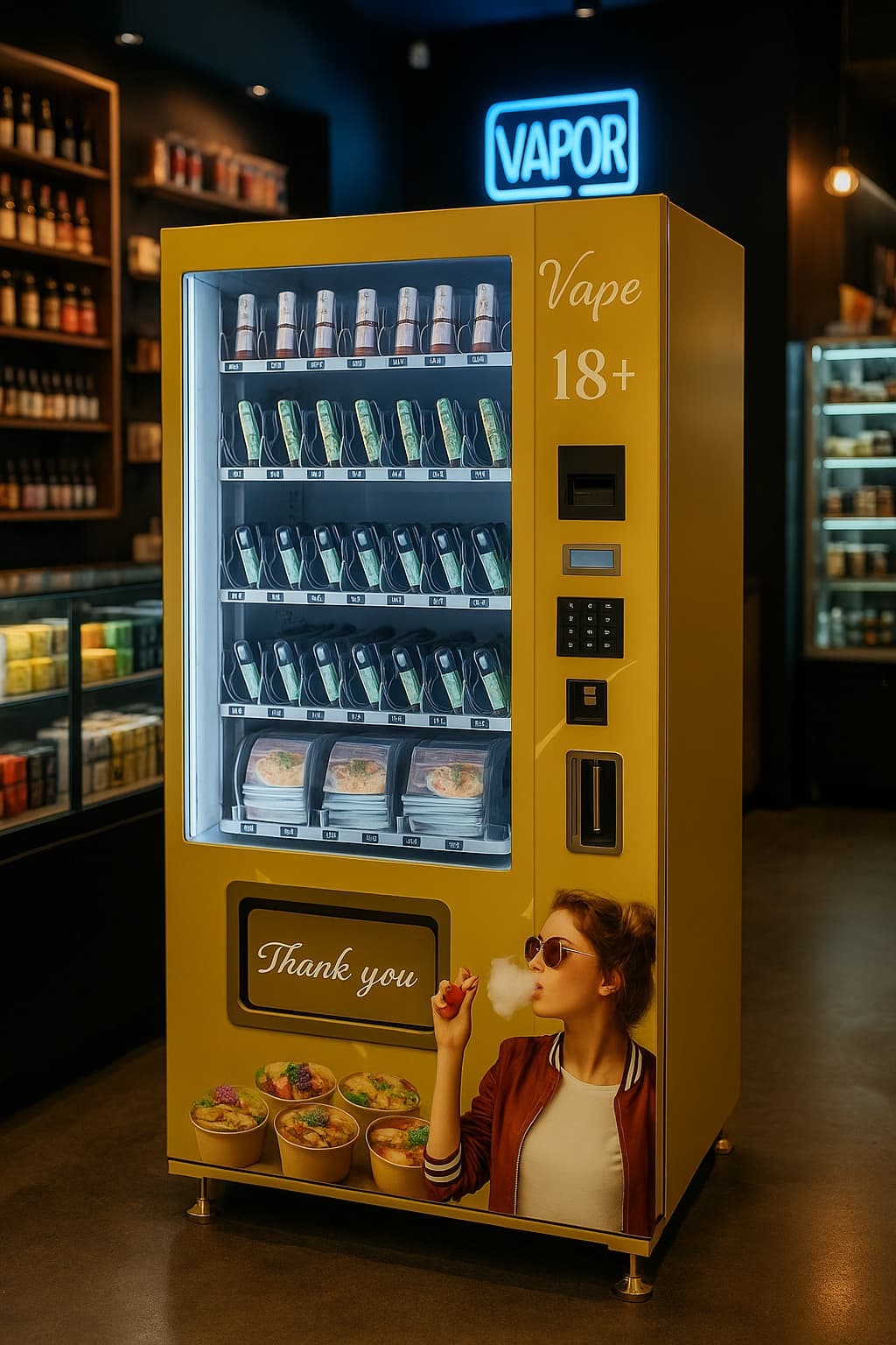 Distributeur de vape et accessoires Food & Go